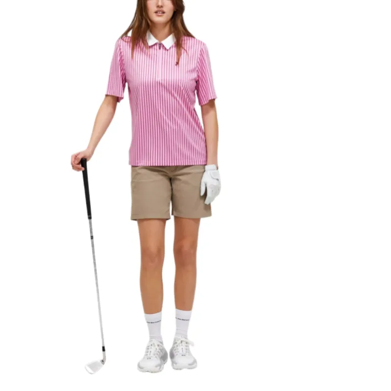 PEAK PERFORMANCE Graphic Polo Shirt Women's Bright Coral-4