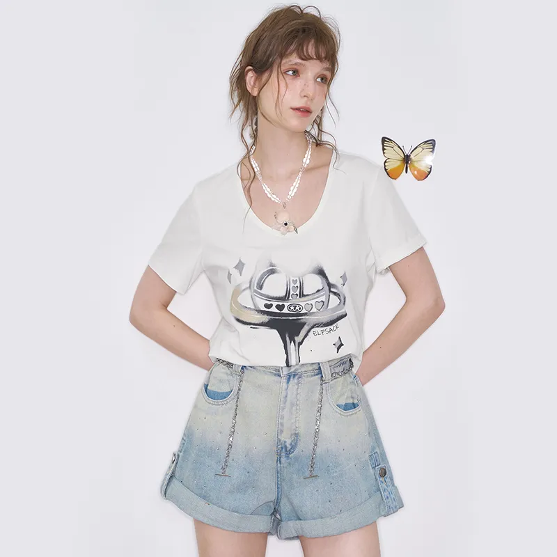 ELF SACK T Shirt Women's Elegance White-3