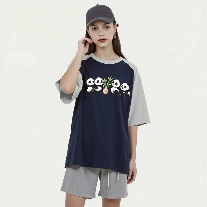 FAIRWHALE Drop Shoulder Sleeve T Shirt Women's-11