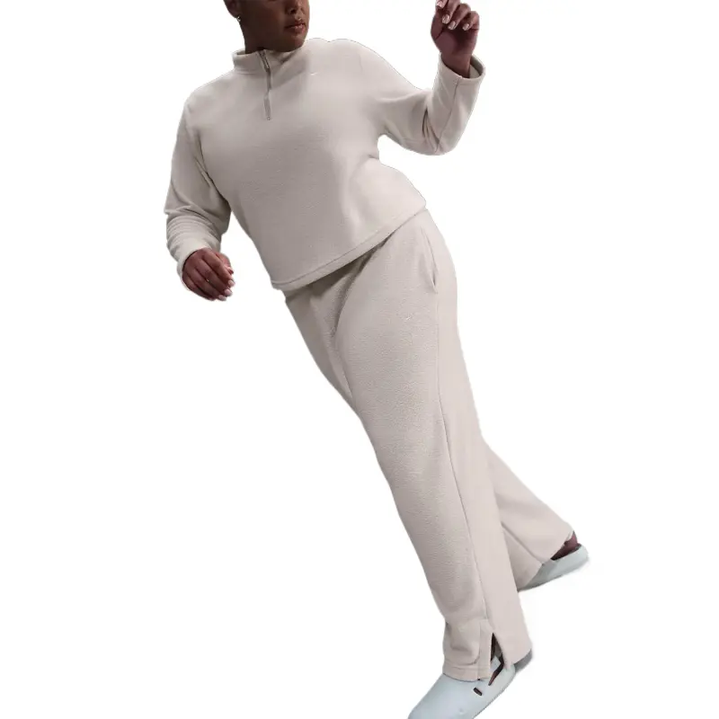 Nike Sportswear Phoenix Plush Women's High Waisted Wide Leg Cozy Fleece Pants Plus Size-3