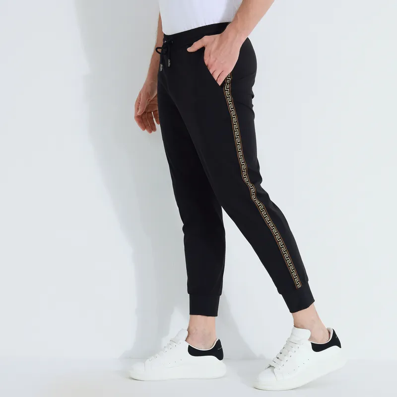 Raidy Boer Casual Pants Men Black-3