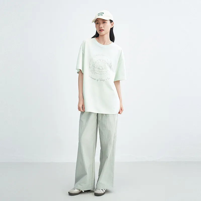 LEDIN T Shirt Women's Clear Sky Green In Stock-3