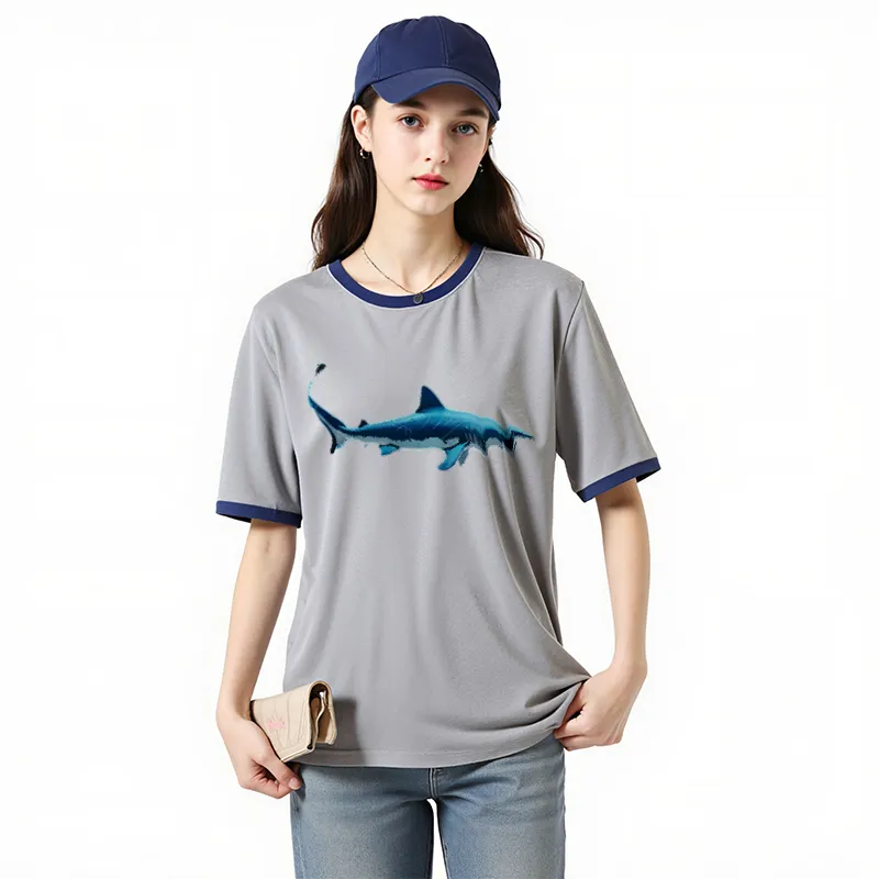 FAIRWHALE Drop Shoulder Sleeve T Shirt Women's-26