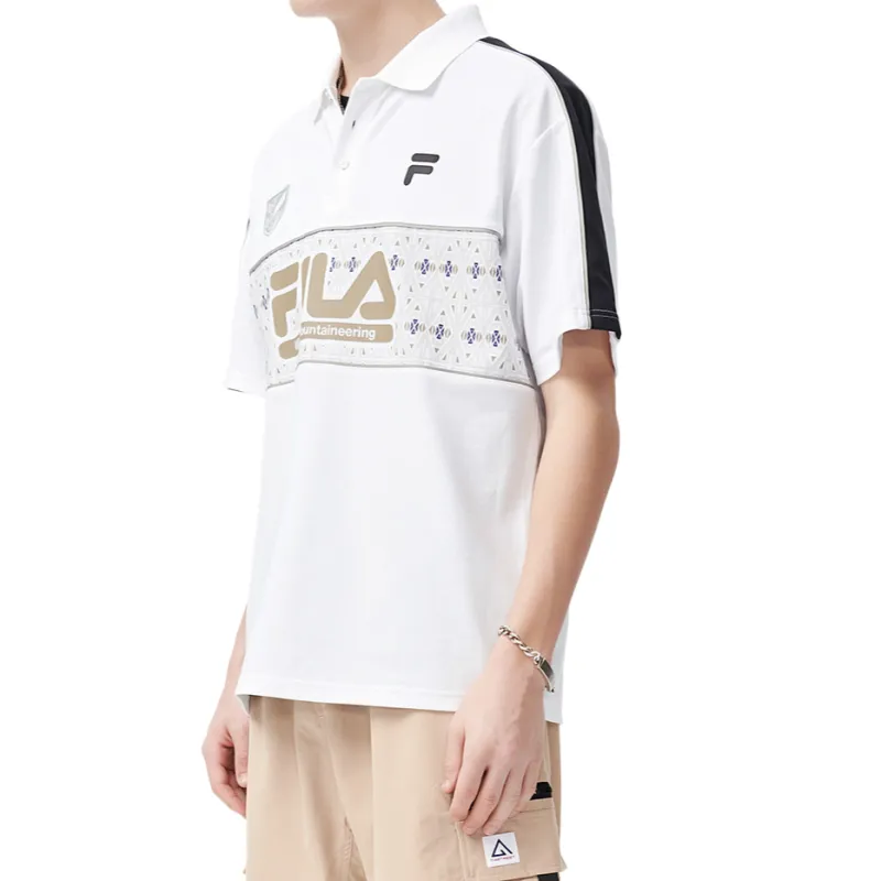 FILA x White Mountaineering Polo Shirt Men's Standard White-2