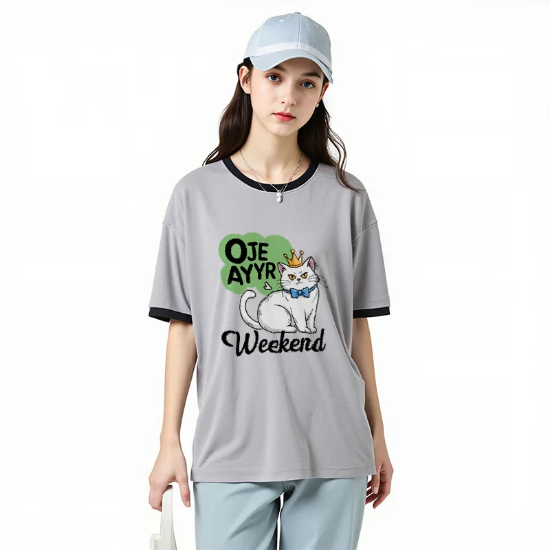 FAIRWHALE Drop Shoulder Sleeve T Shirt Women's-22