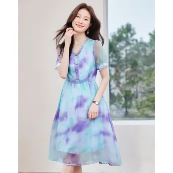 Love Elaine Short Sleeved Dress Women's Multicolor