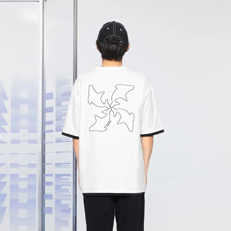 HLA JEANS T Shirts Men Bleached 15-3