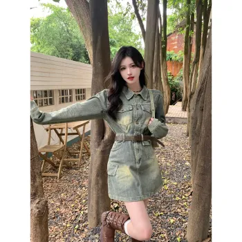XIANSINIAO Long Sleeved Dress Women's