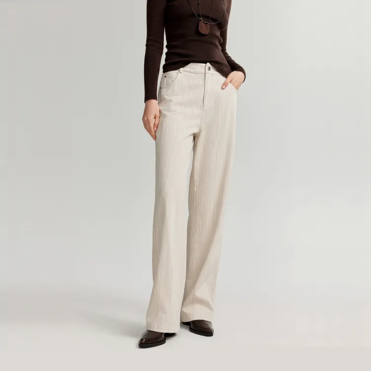 ELLE Casual Pants Women's Light Khaki-1