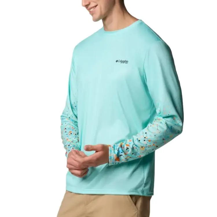 Columbia x Bentley Terminal Tackle PFG Omni Shade Omni Wick T Shirt Men's Blue-2