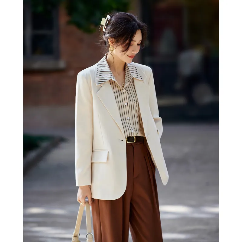 TERRE BLEUE Spring Fall Business Suit Loose Fit Women's-1