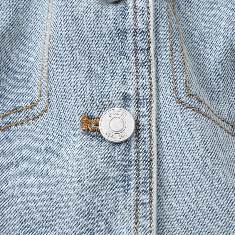 GUESS Vests Women's AULI Denim Blue-5