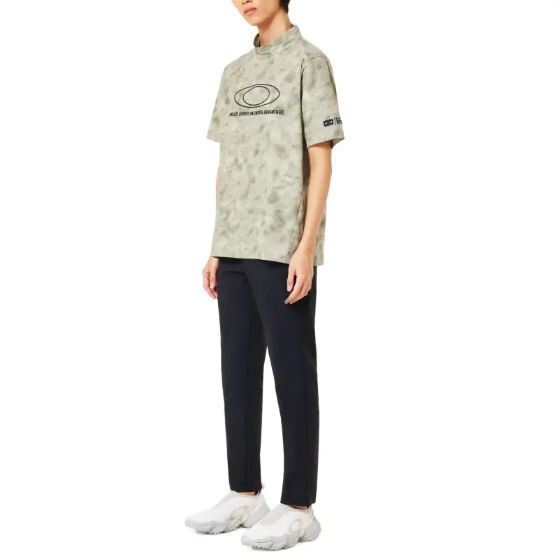 Oakley O SyncPackEllipseEmbMock T Shirt Men's Khaki Brown-8