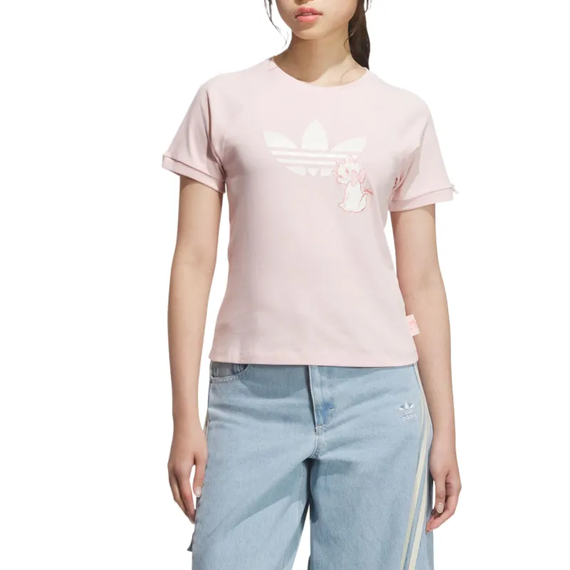 Adidas Originals Regular T Shirt Women's Light Pink-1