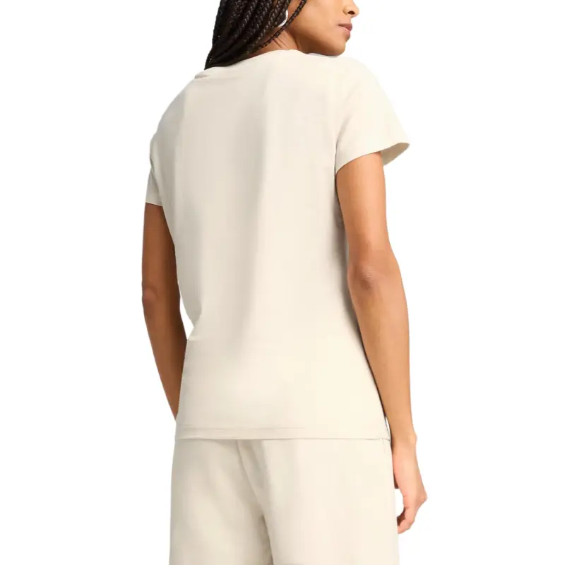 PUMA ESSScript Regular T Shirt Women's Ecru-3