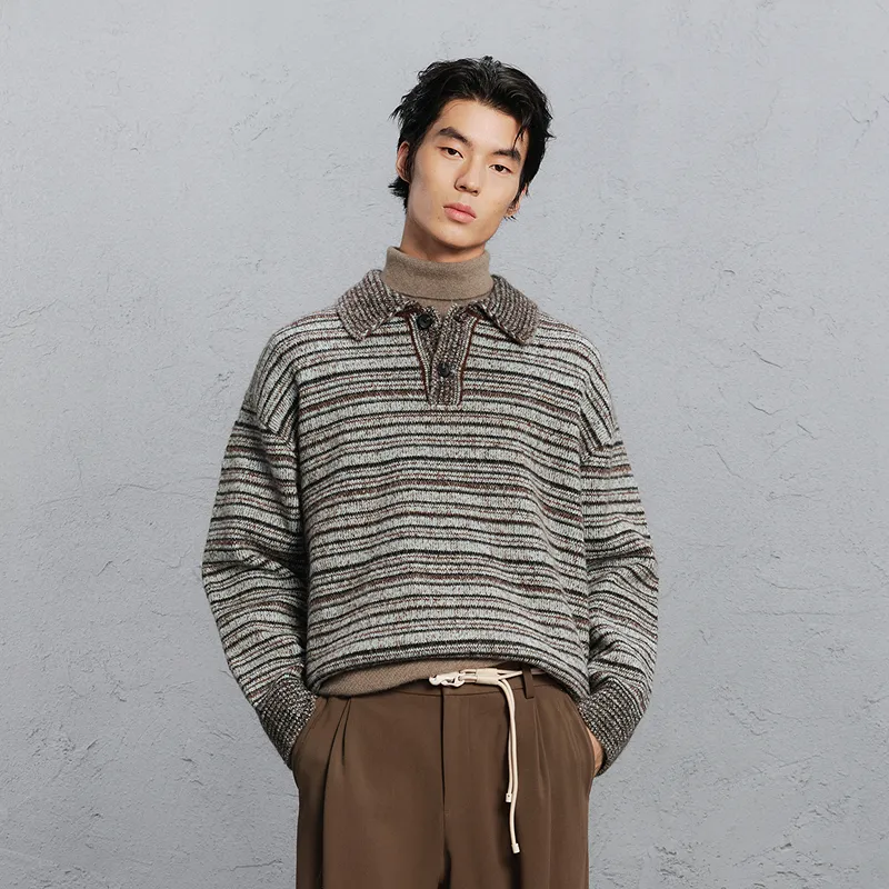 GXG Sweaters Men Black Stripes-2