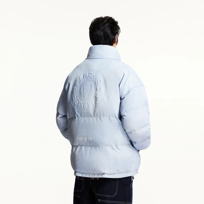 JACK JONES· x NBA Puffer Jacket Men's Light Blue Gray-3