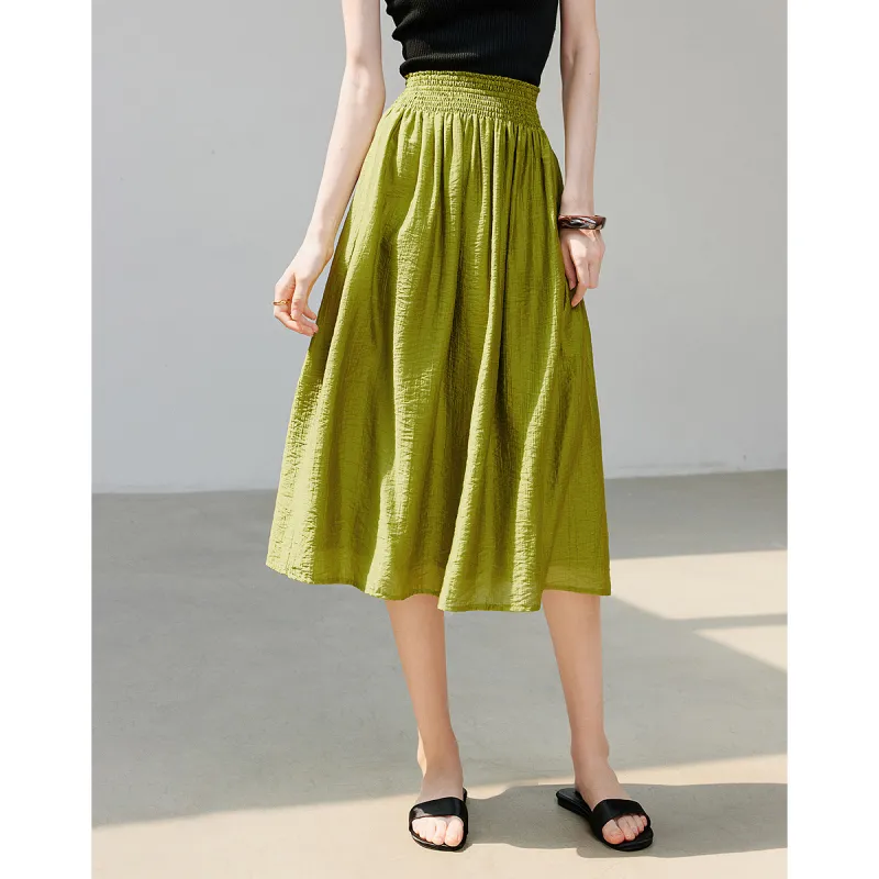 Initial Language Casual Long Skirts Women's-1