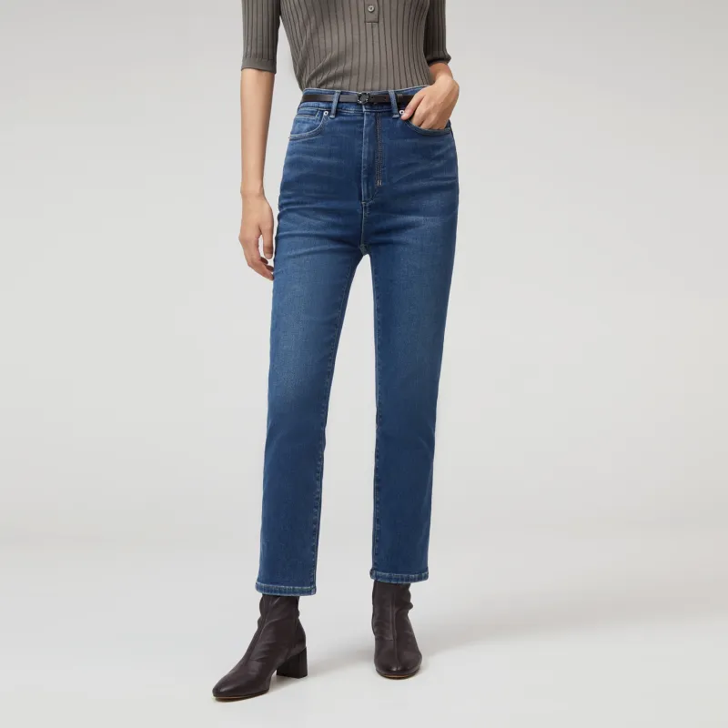 OVV Jeans Women's Denim Blue Solid Color A2-3