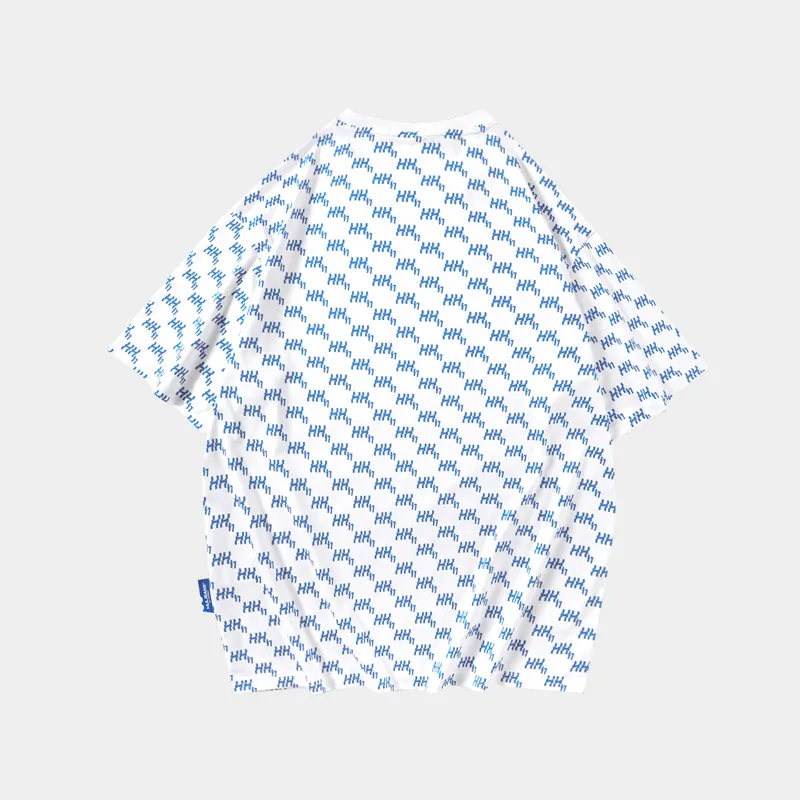 HLA JEANS T Shirt Men's Ecru Pattern 42-2
