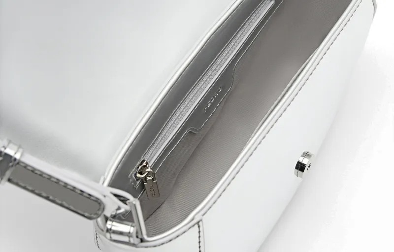 PEDRO PU Shoulder Bag Crossbody Bag Mini Women's Black/Silver/Light Blue-12