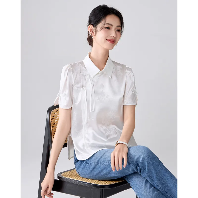 Love Elaine Summer Shirt Regular Women's White-3