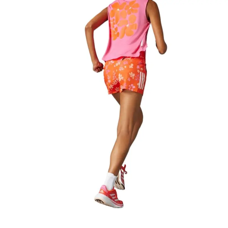 Adidas Free Shipping With AdiClub Own The Run Climacool High Rise Floral Shorts-5