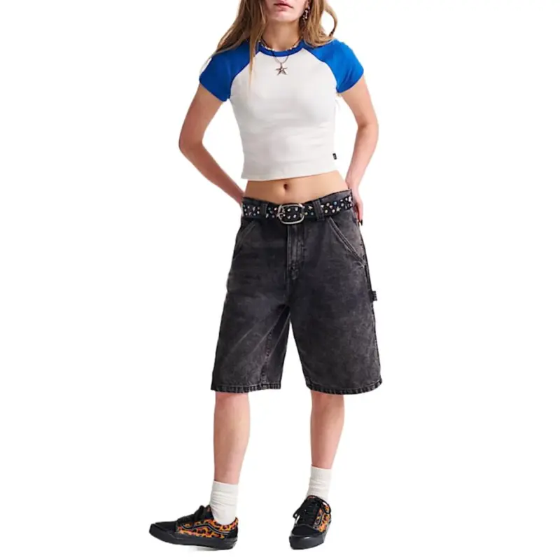 Vans DRILL CHORE Denim Shorts Unisex Black-3