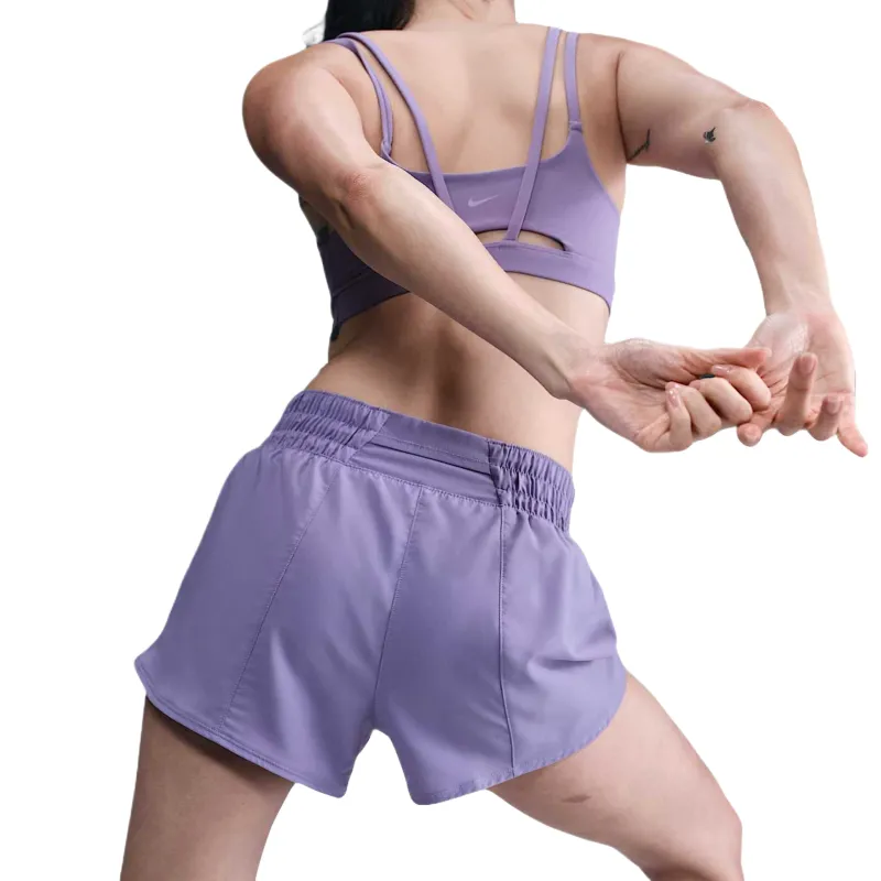 Nike One Women's Dri FIT Mid Rise 3' Brief Lined Shorts-2
