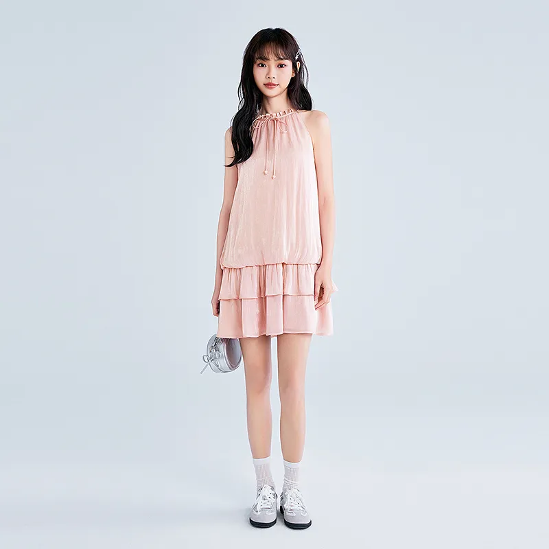 LEDIN Sleeveless Dresses Women's Beauty Pink-3