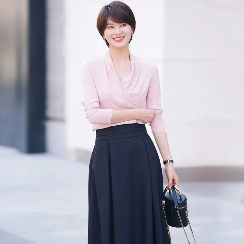 ONE SHALLOW Shirts Women's Pink Shirt-3