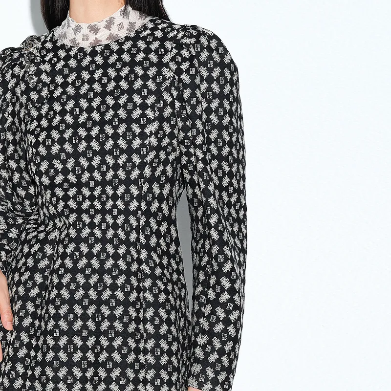 D'zzit Long-Sleeved Dresses Women's Black-2