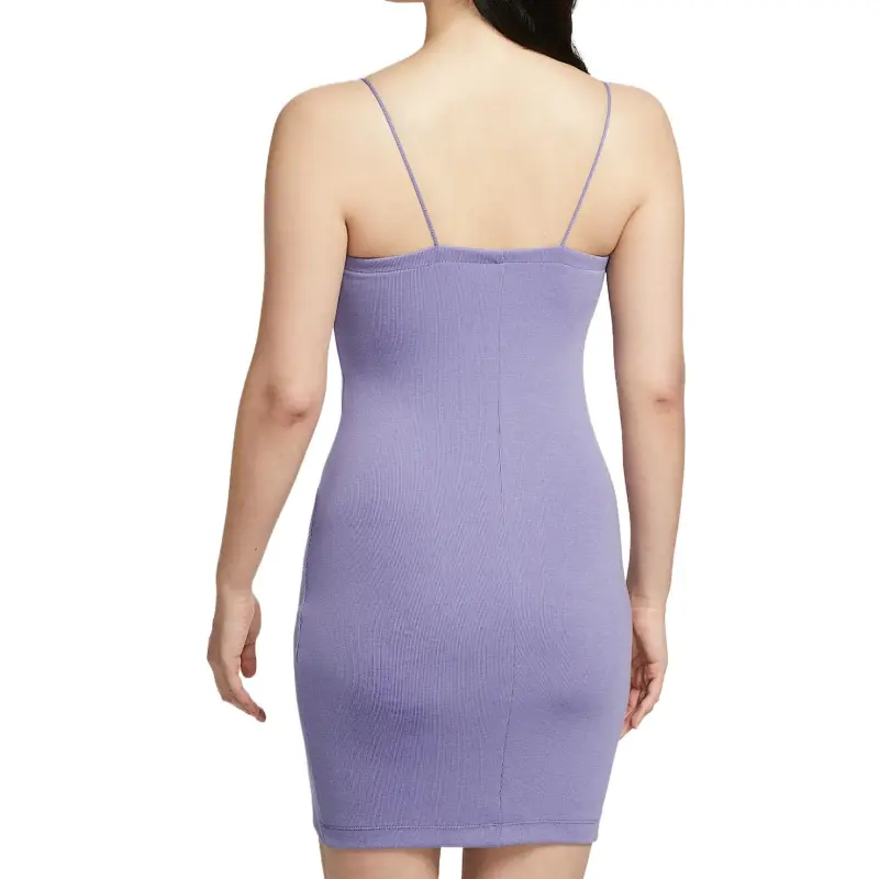 Nike Sportswear Chill Knit Slip Dress Women's Soft Purple/Sail White-1