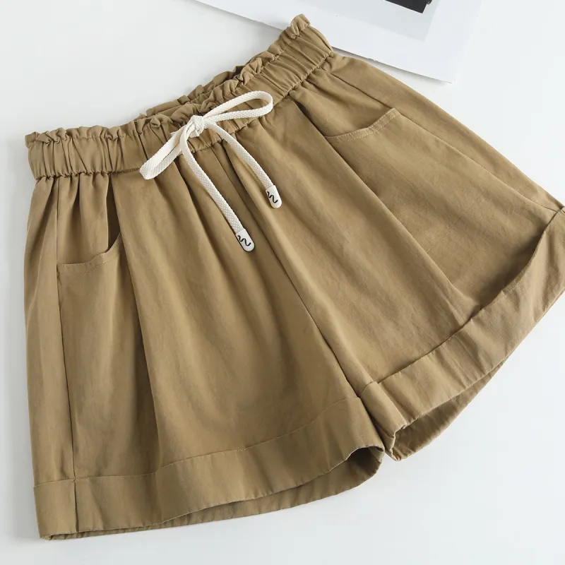 TERRE BLEUE Summer Casual Shorts Women's-4