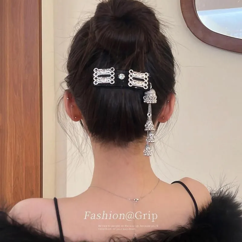 Future Maple Ethnic Style Black Fringe Bangs Clip Shaping-2