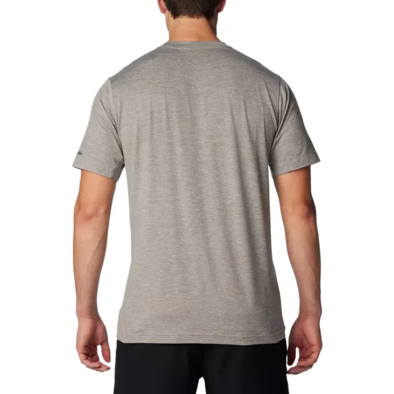 Columbia Collegiate Tech Trail Omni Shade™ T Shirt Men's Charcoal Gray-1