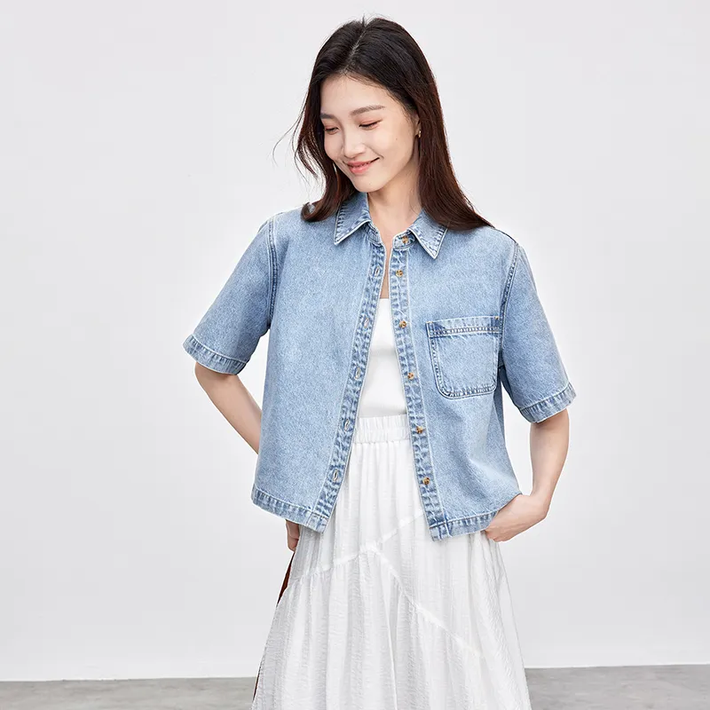 SENTUBILA Denim Jackets Women's-14