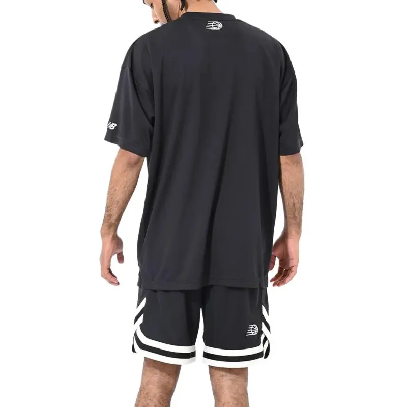 New Balance Graphic Short Sleeve Top T Shirt Men's Black-3