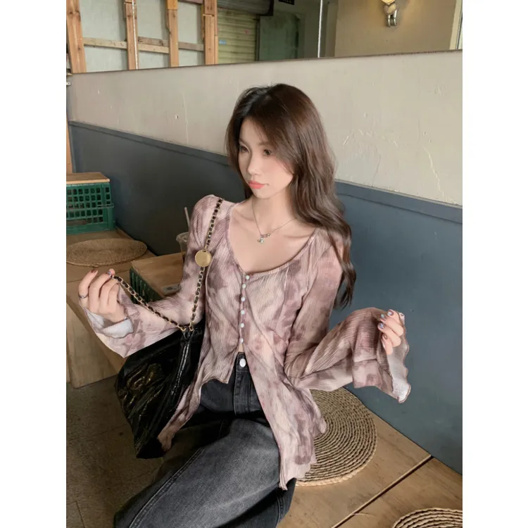 XIANSINIAO Shirts Women's Image Color-2