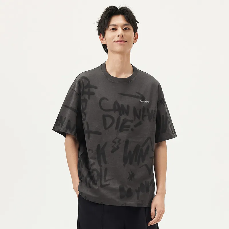 Gxg Jeans T Shirts Men Dark Gray-2