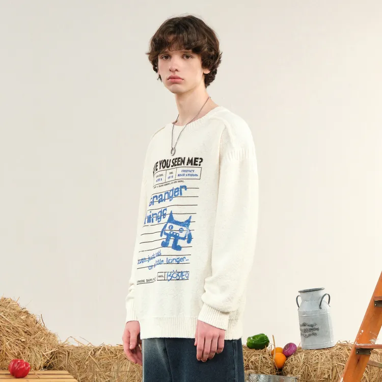 Bosieagender Sweater Unisex Ecru-3