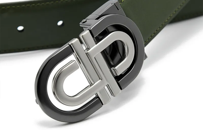 PEDRO Cow Split Leather Leather Belts Men's Width 3.3cm-2