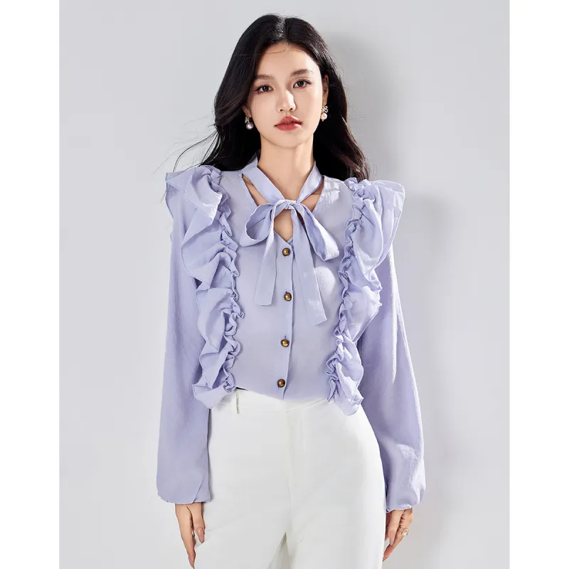 Love Elaine Shirt Women's Purple-3