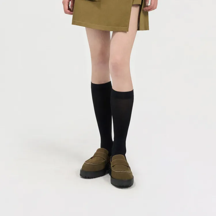 Lost In Echo Loafers Women's Black Brown Worn/Army Green-10