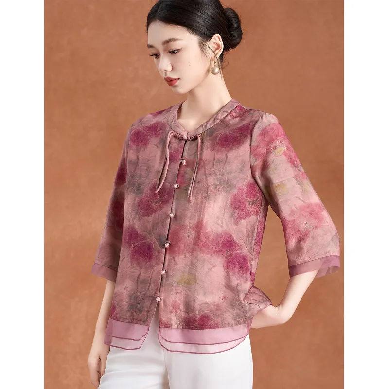 Mylan Shirts Women's Pink Tencel Not Included-5