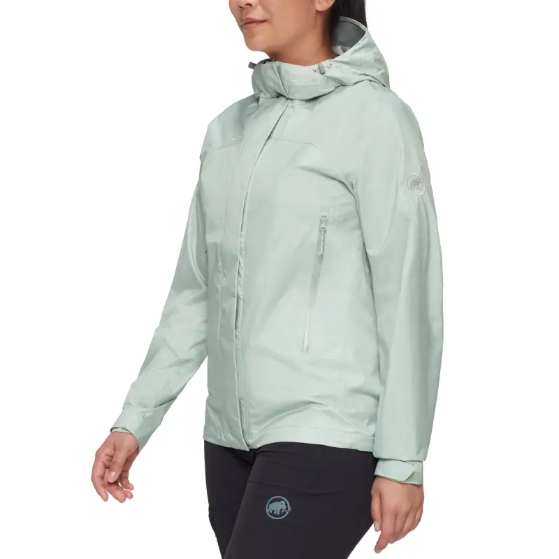 MAMMUT Microlayer 2.0 HS Outdoor Hiking Waterproof And Windproof Windbreaker Jacket Women's-11
