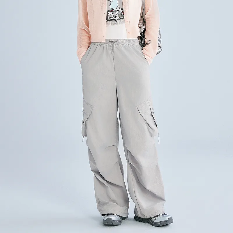 LEDIN Cargo Pants Women's Silver-2