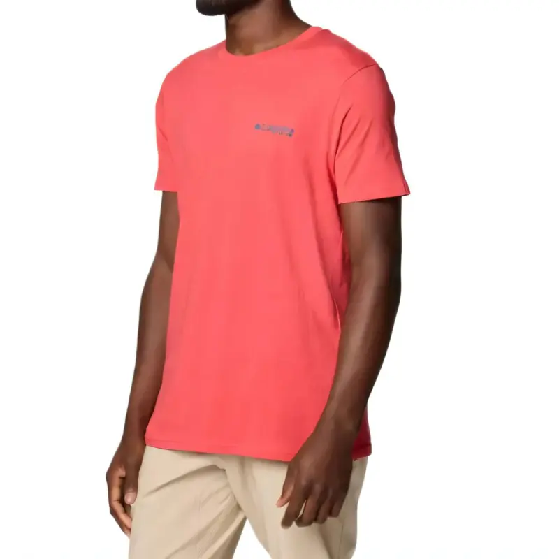 Columbia Crabby Graphic T-Shirt Men's Sunset Red-2