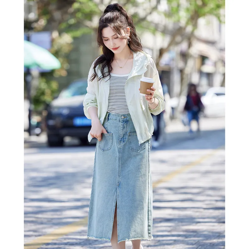 TERRE BLEUE Cropped Coat Women's-6