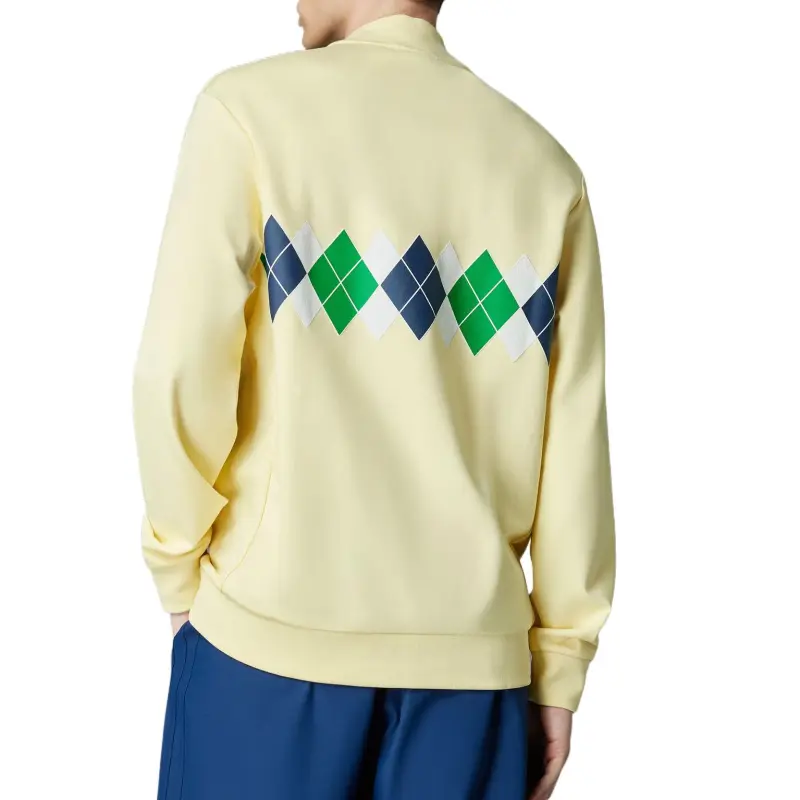 Adidas Originals Argyle Printed 1/4 Zip Sweatshirt-1